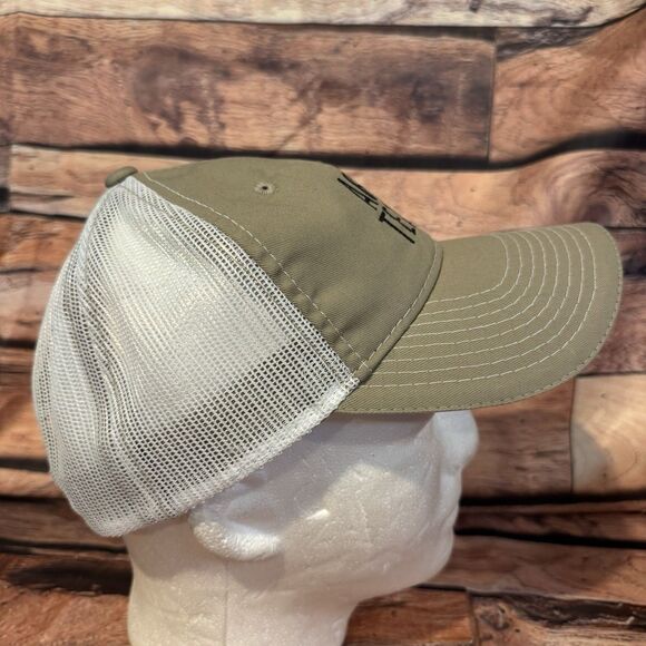 AG Texas Trucker Hat Khaki White Mesh Snapback Baseball Cap Logo Outdoor Farm - Picture 3 of 8
